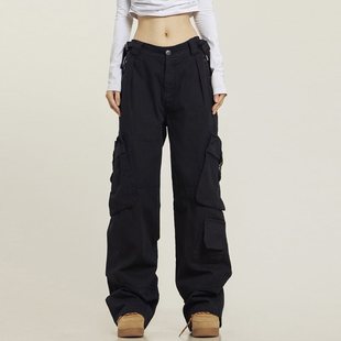 175 Long Tall Women's Pants Super Long 180 High Waist American Wide Leg Craft Pants Loose Mop Pants Spring