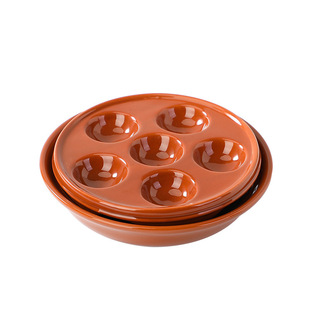 Creative ceramic oven dish baked snail abalone dish simple modern tableware wholesale baking salad dish with chassis