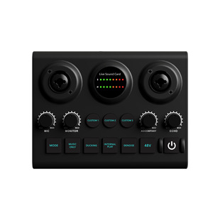 Supports all microphones and musical instruments available on all platforms K-song portable dual-microphone singing entertainment sound card F10