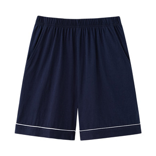 Men's pajamas summer cotton loose casual plus size cropped pants thin summer cotton men's home shorts pajama pants