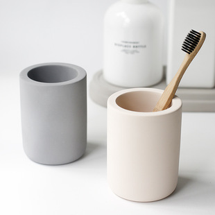 Diatomite toothbrush holder absorbent moisture-absorbing waterproof toothbrush pad toothbrush tray environmentally friendly creative pen holder household toothbrush cup