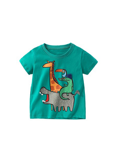 Cross-border malwee boys short sleeve summer new European and American children's T-shirt handsome boy round neck top
