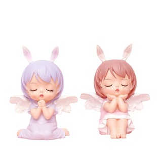 Creative Cute Angel Girl Resin Decorations Ins Girl Heart Small Ornaments Bedroom Children's Room Decoration