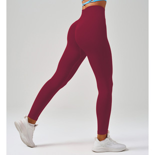 Joomon European and American Yoga Pants High-Waisted Butt-Lifting High-Elastic Slimming Seamless Peach Butt Sports Fitness Pants