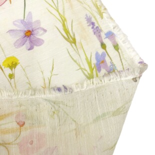 Abstract small fresh wind flower tencel acetate linen national style wholesale fabric blended blended printing all-match