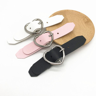 Factory direct love metal leather buckle windbreaker buckle cuff coat belt skirt luggage decoration