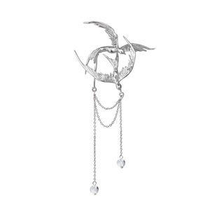 Оригинальная нишевая брошь Flying Birds Kissing Morning Dew, высококачественные аксессуары для холодного костюма, новые китайские аксессуары