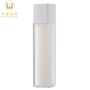 Спот 30ml/50ml Круглая вращающаяся вакуумная бутылка Квадратная матовая бутылка для прессования вакуумной эмульсии