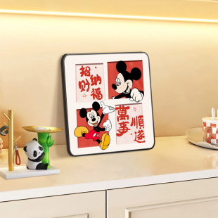 Popular Peaceful and Joyful Mickey Entrance Decoration Painting Cartoon Living Room Desktop Table Painting Bedroom Decoration Factory