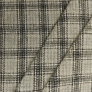 Autumn and Winter Thickeneded Warm Woolen Fabric Smooth Wool Plaid Outwear Jacket Suit Pants Fabric