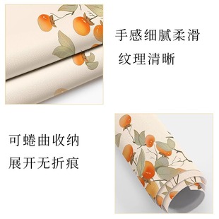 Square Dining Table Mat, No-Wash Oil-Proof and Waterproof Tablecloth, High-End Double-Sided Leather Pvc Square Table, Eight Immortals Table Protective Mat