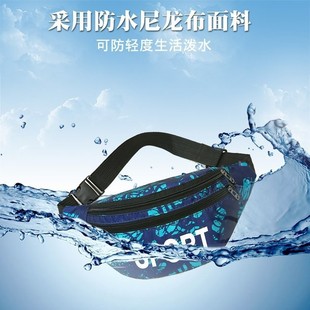 2025 new men's large capacity waist bag sports running men's and women's portable chest bag wholesale mobile phone slung shoulder bag