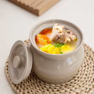 Ceramic Crock Soup Stew Pot with Lid Water-proof Stew Pot Sha County Crock Soup Stew Pot Soup Stew Pot Household Soup Pot for One Person