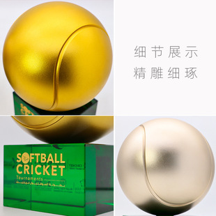 Metal Tennis Trophy Custom Basketball Football Game Sports Champion Golf Creative Award Prize Production