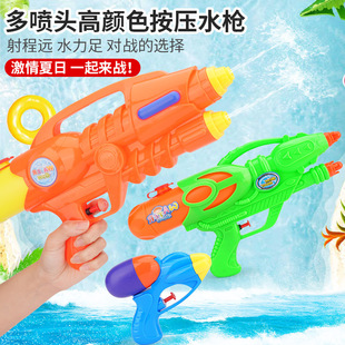 Single and double nozzle children's water gun toy water spray backpack high pressure water grab beach water toys boys and girls water fight