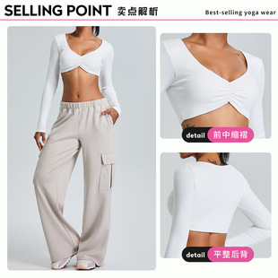 European and American New Leisure Sports suit Women's Sexy Hot Girls Yoga Suit High-grade Outdoor Quick-dry Fitness suit
