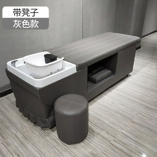Shampoo Bed 3am Same Style Barber Shop Online Celebrity Simple Half-lying Shampoo Bed Hairdresser Ceramic Deep Basin Pumping Bed
