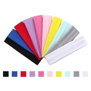 Cross-Border New European and American Sweat-Absorbent Anti-Slip Sports Headband Yoga Running Fitness Headscarf Unisex Breathable Headband