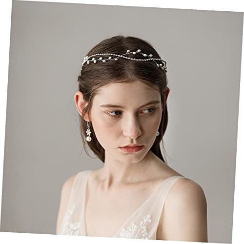 Beautiful Pearl Diamond Chain Bridal Wedding Headdress Simple Bridesmaid Dress Headband Manufacturer Wholesale