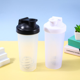 Panda Shake Cup Portable Plastic Large Capacity Water Cup Fitness Sports Protein Muscle Powder Mixing Ball with Scale Cup
