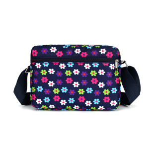 Cross-border Bag Women's New Oxford Cloth Shoulder Crossbody Bag Mother Bag Middle-aged and Elderly Florable Cloth Bag Canvas Stall Bag