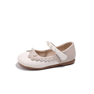Girls Small Leather Shoes 2025 Spring New Soft Sole Fashionable Non-slip Chinese Style Style All-match Comfortable Casual Shoes for Children