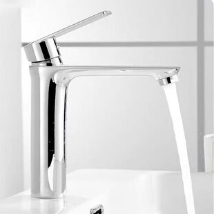 Titanium basin hot and cold faucet wash basin table basin high black gold bathroom cabinet Nordic wash basin faucet