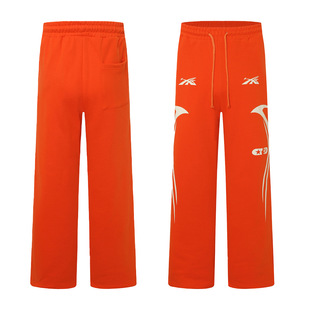 Cross-border Trendy Brand Hellstar Letter Printing Men's and Women's Casual Sweat Drawstring Loose Pants suit Sports