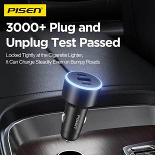 Pinsheng 60W Fast Charging Dual-Port Charger Dual-Port Multi-Function Car Charger Set Car Supplies Suitable for Huawei and Xiaomi