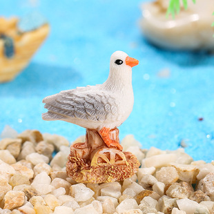 Micro-landscape beach seascape fish tank small ornaments Castle octopus resin landscaping decorations