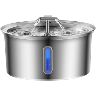 Amazon Новый дозатор воды для домашних животных 3.2L двойной головки с окном из нержавеющей стали кошачий собачий умный дозатор воды