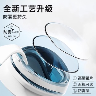 Swimming cap swimming goggles HD anti-fog waterproof women's myopia with degree men's professional swimming glasses diving equipment suit