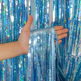 2 meters laser rain curtain birthday party scene layout decoration props factory wholesale