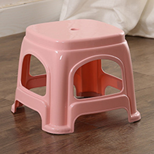 Plastic Stool Thickened Household Adult Plastic Bench Dining Table and Chair Bathroom Coffee Table Cooked Rubber Small Square Stool