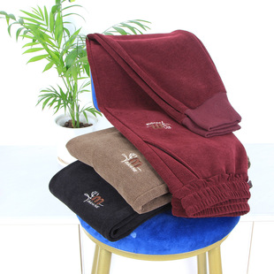 Spring New wine red Year of the Snake Pants Women's Spring and Autumn Straight Pants Sweatpants Sports Casual Pants Mother Pants
