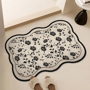 High-grade bathroom door special anti-slip mat super absorbent mat thickened dirt-resistant quick-drying bathroom multi-material