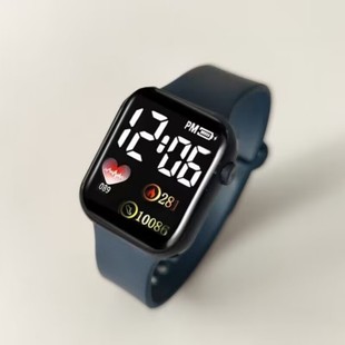 New Love Small Square Couple Children's Watch Sports LED Electronic Watch Student Electronic Watch