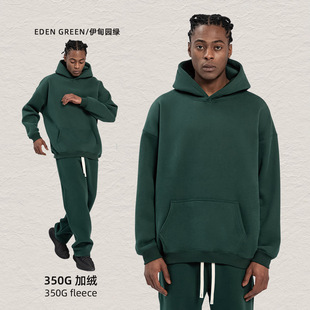 KITE Men's Wear, Fall/Winter Wear Men's Casual fleece-lined Straight Pants American Fashion Brand 350g Hooded Wear Men's Suit