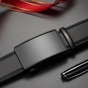 Cross-border factory direct supply men's belt automatic buckle business simple casual belt leather pants belt for men and women