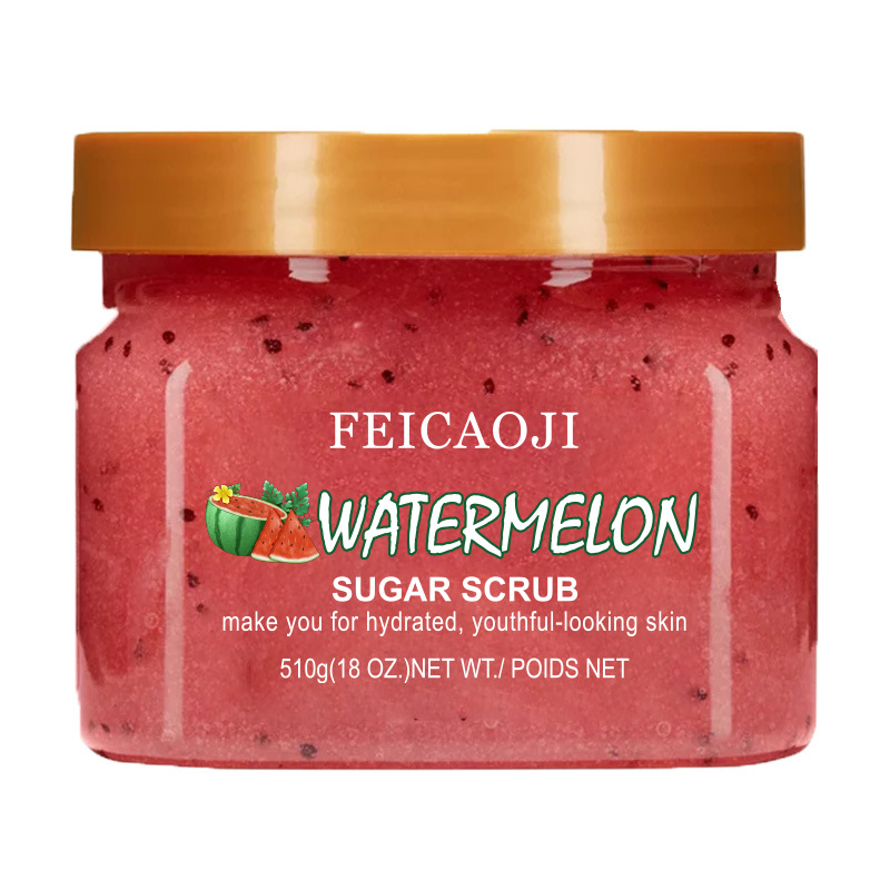 Mixia Watermelon Sugar Salt Body Scrub Exfoliating Bath Salt Scrub Salt Cross-Border Bath Salt Skin Rejuvenation Fragrance