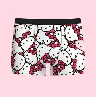 Hellokitty кошка милые 3D принт мужские трусики средней талии эластичные дышащие молочные брюки