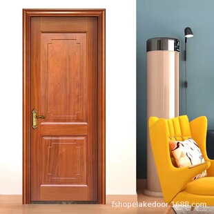 Manufacturer Customized Home Bedroom Door Painted Door Solid Wood Door Soundproof Room Door Log Oak Flat Door