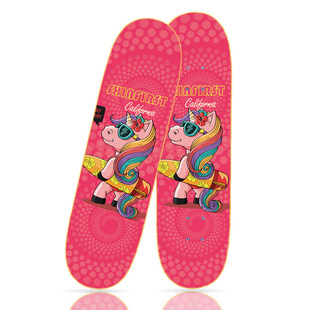 Children's four-wheel skateboard children's skateboard maple double rocker cartoon dragon beginner scooter teen skateboard