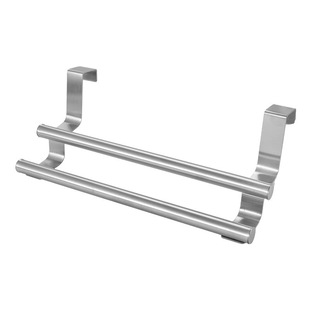 Multi-Purpose Stainless Steel Towel Cabinet Door Back-Mounted Rag Rack Single Rod Towel Room Rack Bracket Drawer
