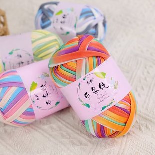 Cloth thread hand-woven material bag diy crochet hook slippers cushion blanket storage frame doll wool ball
