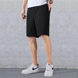 Men's Summer Ice Silk Thin Shorts, Quick-Drying Loose Basketball Pants, Casual Sports Pants, Quick-Drying