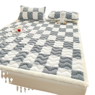 Milk Velvet Mattress Mattress Soft Cushion Dormitory Student Single Bed Mattress Pad Quilt Home Bedroom Autumn and Winter Bed