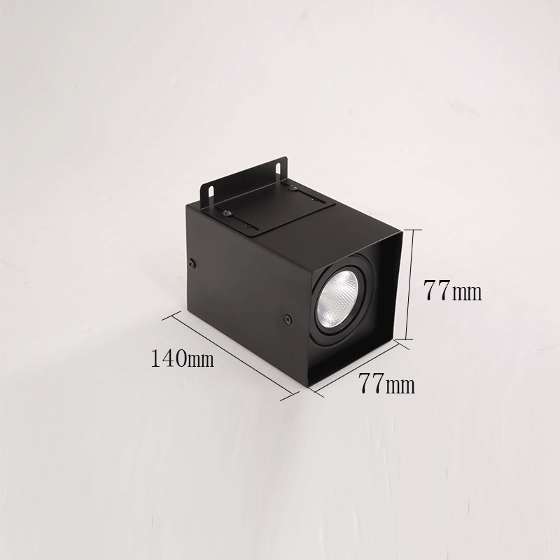 Square pass spotlight shell aluminum square pass ceiling special grille spotlight kit double-headed three-head lamp shell bucket lamp accessories