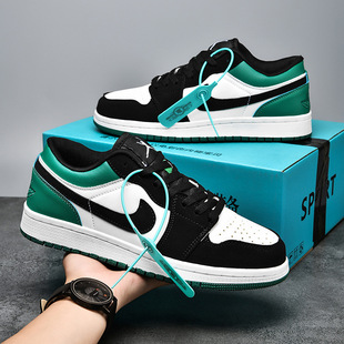 Putian Aj Men's Shoes Air Force One Af1 Genuine Low-Top Sneakers Fluorescent Green Men's and Women's Couple Casual Sports Shoes