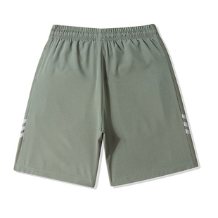 New Men's Casual Quick-Drying Pants Men's Summer Shorts Three-Stripe Five-Quarter Pants Thin Breathable Sports Pants Beach Pants